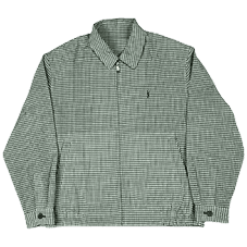 YVES SAINT LAURENT Checkered Harrington Jacket